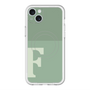 スリムプロテクションプレミアムケース with MagSafe［ オリジナル - initial two tone - F green ］