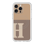 スリムプロテクションプレミアムケース with MagSafe［ オリジナル - initial two tone - H brown ］