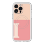 スリムプロテクションプレミアムケース with MagSafe［ オリジナル - initial two tone - I pink ］