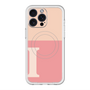 スリムプロテクションプレミアムケース with MagSafe［ オリジナル - initial two tone - I pink ］