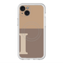 スリムプロテクションプレミアムケース with MagSafe［ オリジナル - initial two tone - I brown ］