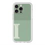 スリムプロテクションプレミアムケース with MagSafe［ オリジナル - initial two tone - I green ］