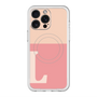 スリムプロテクションプレミアムケース with MagSafe［ オリジナル - initial two tone - L pink ］