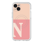 スリムプロテクションプレミアムケース with MagSafe［ オリジナル - initial two tone - N pink ］