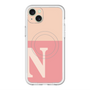 スリムプロテクションプレミアムケース with MagSafe［ オリジナル - initial two tone - N pink ］