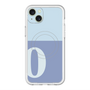 スリムプロテクションプレミアムケース with MagSafe［ オリジナル - initial two tone - O blue ］