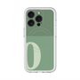 スリムプロテクションプレミアムケース with MagSafe［ オリジナル - initial two tone - O green ］