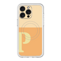 スリムプロテクションプレミアムケース with MagSafe［ オリジナル - initial two tone - P orange ］