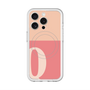 スリムプロテクションプレミアムケース with MagSafe［ オリジナル - initial two tone - Q pink ］