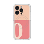 スリムプロテクションプレミアムケース with MagSafe［ オリジナル - initial two tone - Q pink ］