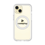 スリムプロテクションプレミアムケース with MagSafe［ オリジナル - caseplayロゴ - ブラック/D ］