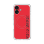 スリムプロテクションプレミアムケース with MagSafe［ SUPER PRIVATE - ロゴ - Red&Black ］