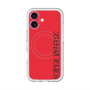 スリムプロテクションプレミアムケース with MagSafe［ SUPER PRIVATE - ロゴ - Red&Black ］