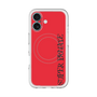 スリムプロテクションプレミアムケース with MagSafe［ SUPER PRIVATE - ロゴ - Red&Black ］