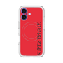 スリムプロテクションプレミアムケース with MagSafe［ SUPER PRIVATE - ロゴ - Red&Black ］