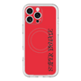 スリムプロテクションプレミアムケース with MagSafe［ SUPER PRIVATE - ロゴ - Red&Black ］