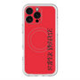 スリムプロテクションプレミアムケース with MagSafe［ SUPER PRIVATE - ロゴ - Red&Black ］
