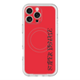スリムプロテクションプレミアムケース with MagSafe［ SUPER PRIVATE - ロゴ - Red&Black ］