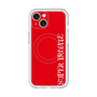スリムプロテクションプレミアムケース with MagSafe［ SUPER PRIVATE - ロゴ - Red ］