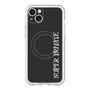 スリムプロテクションプレミアムケース with MagSafe［ SUPER PRIVATE - ロゴ - Black ］