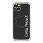 スリムプロテクションプレミアムケース with MagSafe［ SUPER PRIVATE - ロゴ - Black ］