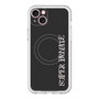 スリムプロテクションプレミアムケース with MagSafe［ SUPER PRIVATE - ロゴ - Black ］