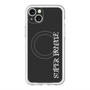 スリムプロテクションプレミアムケース with MagSafe［ SUPER PRIVATE - ロゴ - Black ］