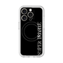 スリムプロテクションプレミアムケース with MagSafe［ SUPER PRIVATE - ロゴ - Black ］