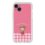 スリムプロテクションプレミアムケース with MagSafe［ ちびまる子ちゃん - ピンクチェック ］