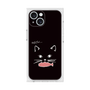 プレミアムスクエアケース［ 食いしん坊なねこ - Black ］