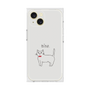 プレミアムスクエアケース［ 蝶ネクタイねこ - White ］