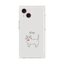 プレミアムスクエアケース［ 蝶ネクタイねこ - White ］