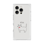 プレミアムスクエアケース［ 蝶ネクタイねこ - White ］