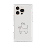 プレミアムスクエアケース［ 蝶ネクタイねこ - White ］