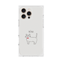 プレミアムスクエアケース［ 蝶ネクタイねこ - White ］