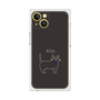 プレミアムスクエアケース［ 蝶ネクタイねこ - Black ］