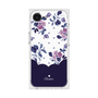 プレミアムスクエアケース［ ツインドットフラワー - Navy ］