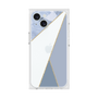 プレミアムスクエアケース［ マーブルトライアングルパレット - Blue ］