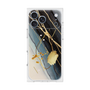 プレミアムスクエアケース［ Marble Nuance Painting Black ］