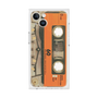 プレミアムスクエアケース［ RETORO CASSETTE TAPE - Skeleton Orange ］