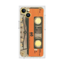 プレミアムスクエアケース［ RETORO CASSETTE TAPE - Skeleton Orange ］