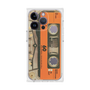 プレミアムスクエアケース［ RETORO CASSETTE TAPE - Skeleton Orange ］