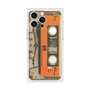 プレミアムスクエアケース［ RETORO CASSETTE TAPE - Skeleton Orange ］