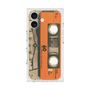 プレミアムスクエアケース［ RETORO CASSETTE TAPE - Skeleton Orange ］