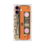 プレミアムスクエアケース［ RETORO CASSETTE TAPE - Skeleton Orange ］