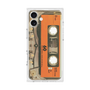 プレミアムスクエアケース［ RETORO CASSETTE TAPE - Skeleton Orange ］