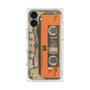 プレミアムスクエアケース［ RETORO CASSETTE TAPE - Skeleton Orange ］