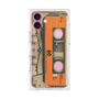 プレミアムスクエアケース［ RETORO CASSETTE TAPE - Skeleton Orange ］
