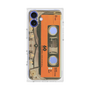 プレミアムスクエアケース［ RETORO CASSETTE TAPE - Skeleton Orange ］