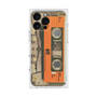 プレミアムスクエアケース［ RETORO CASSETTE TAPE - Skeleton Orange ］